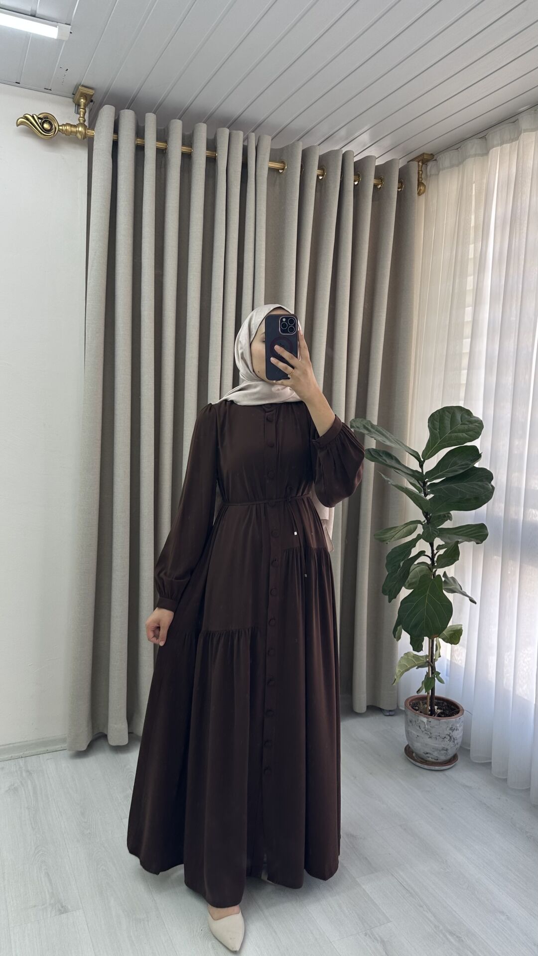 NEHİR MODEL kahverengi