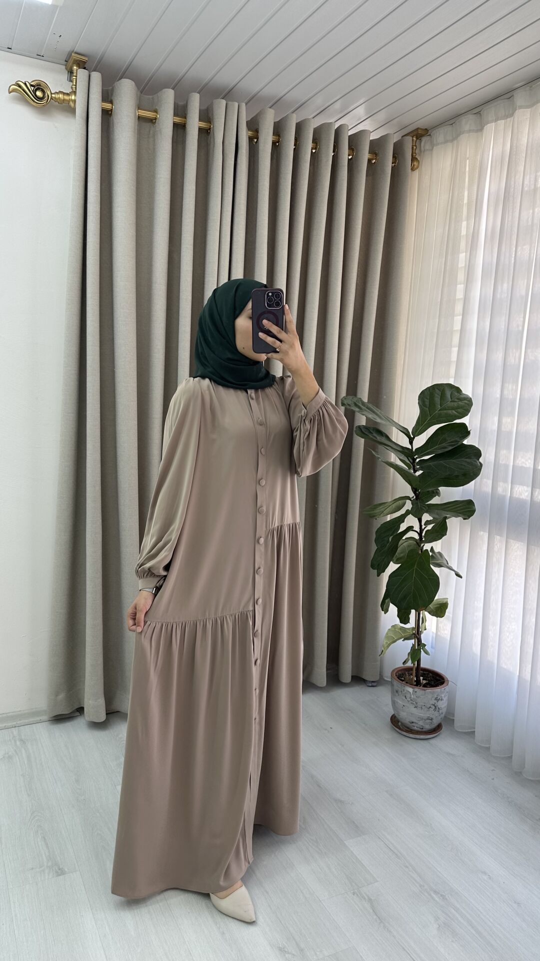 NEHİR MODEL bej renk