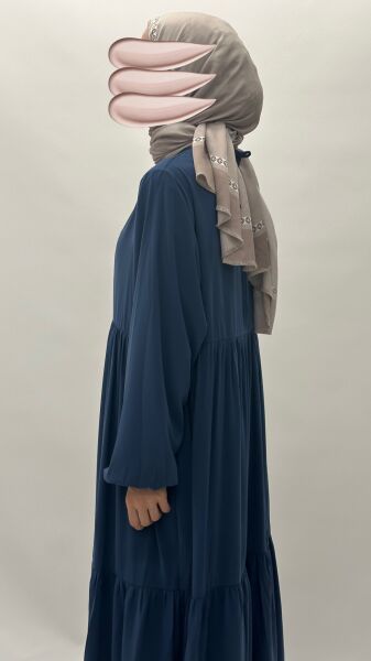 YAĞMUR ELBİSE indigo mavi