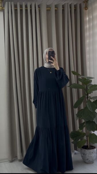 YAĞMUR ELBİSE lacivert