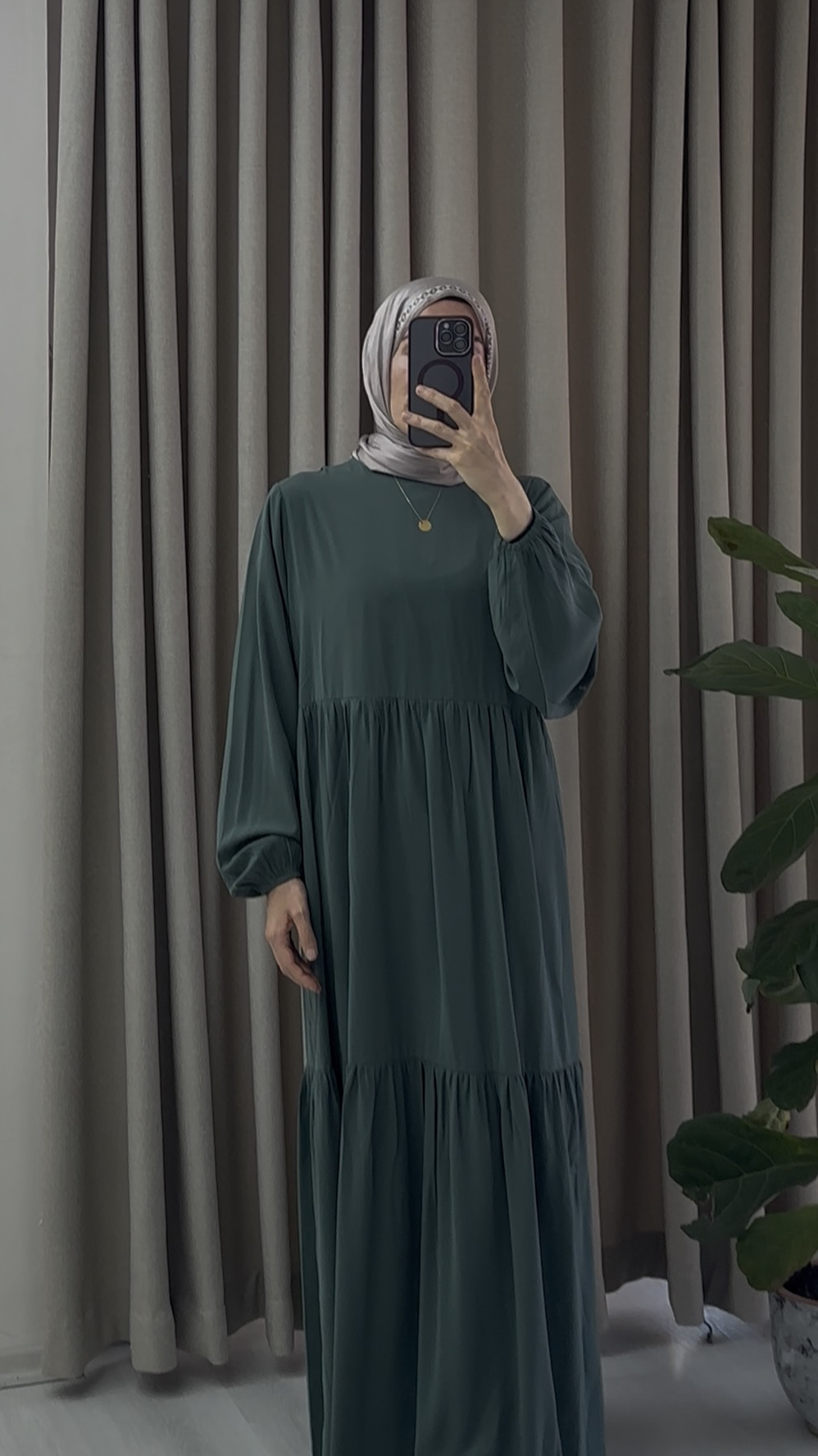 YAĞMUR ELBİSE  mint yeşili