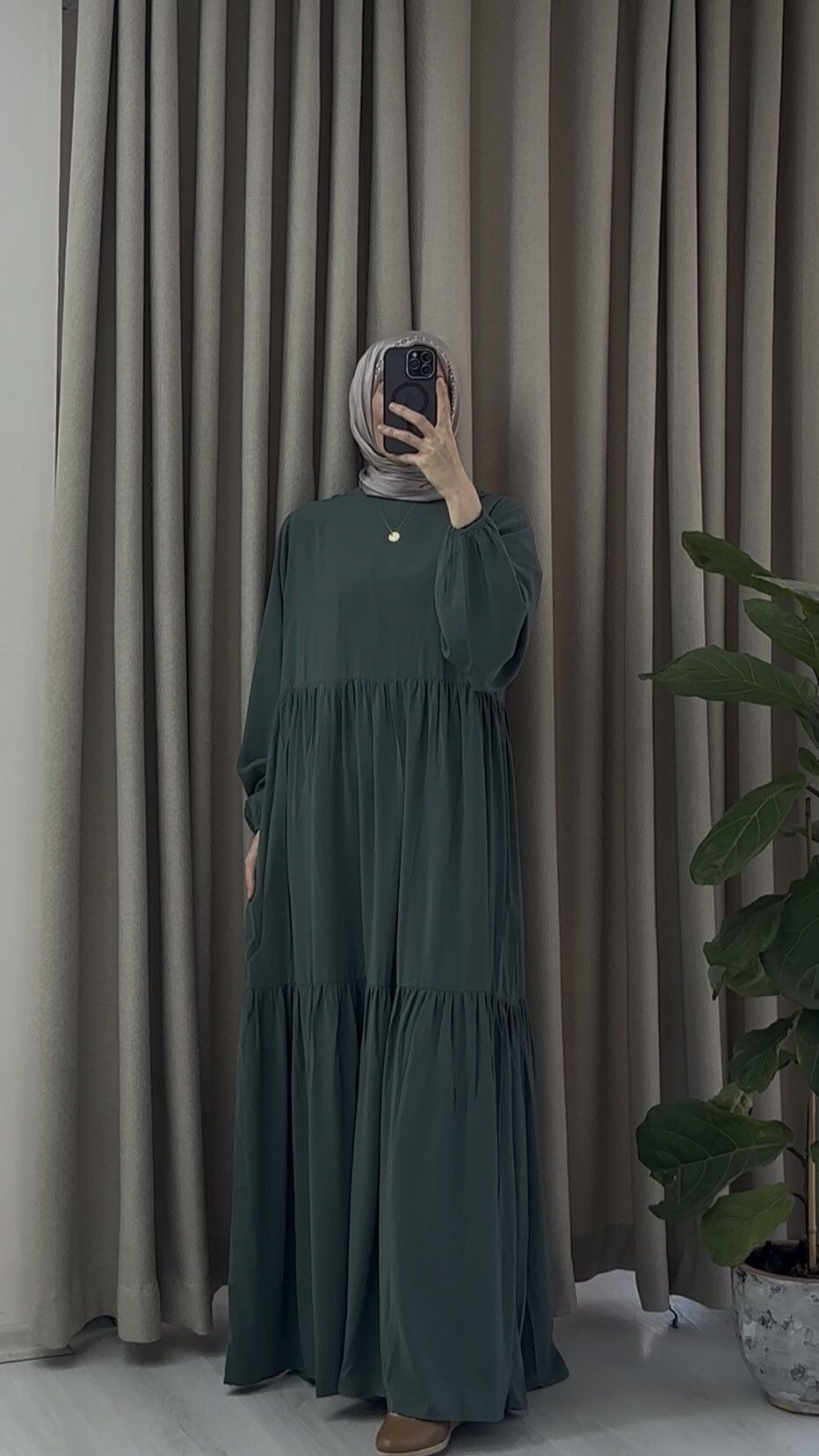 YAĞMUR ELBİSE  mint yeşili