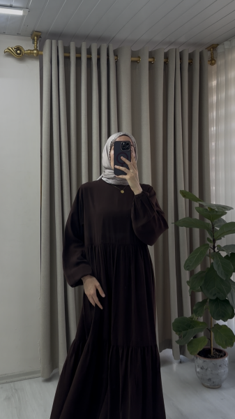 YAĞMUR ELBİSE acı kahve