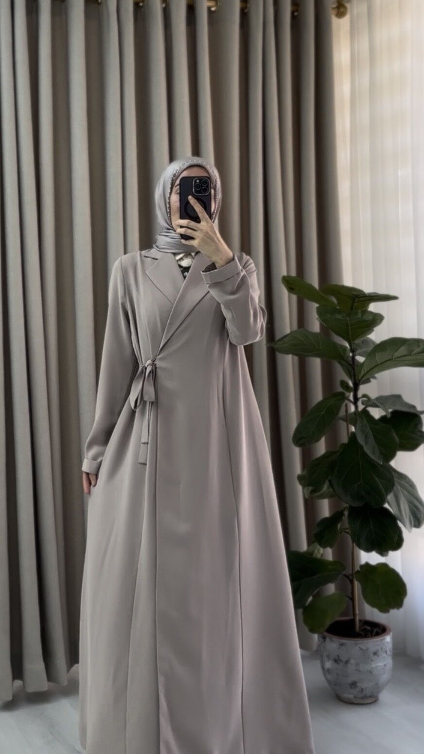 BAĞLAMALI CEKET FERACE bej renk