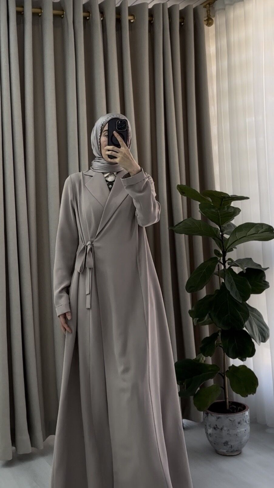 Bağlamalı Ceket Ferace