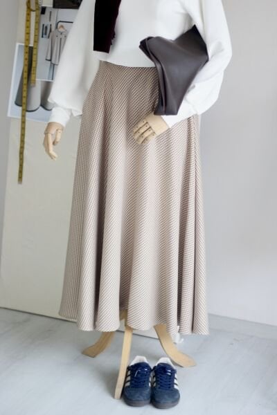 Desenli Kaşmir Etek