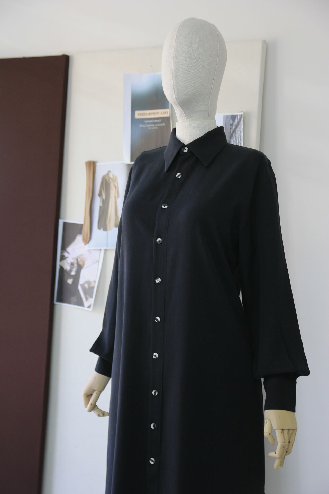 Verra Tencel Langarmanzug (schwarz)