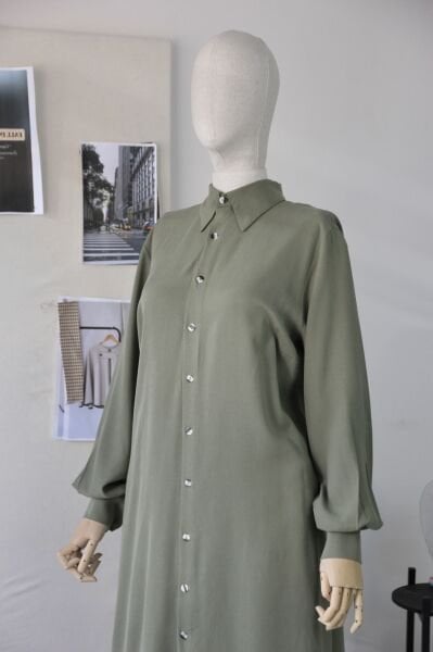 Verra Tencel langer Anzug (olivgrün)