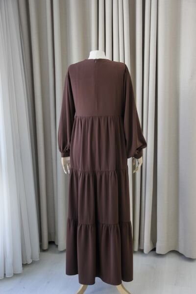 İNCİ KAHVERENGİ ELBİSE