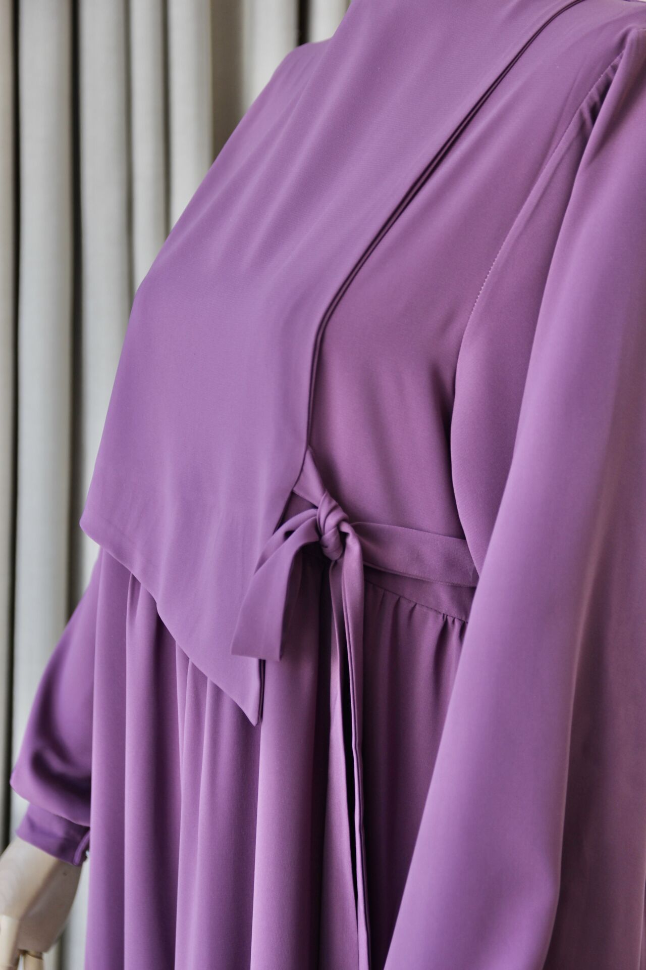 İNCİ MÜRDÜM RENK ELBİSE