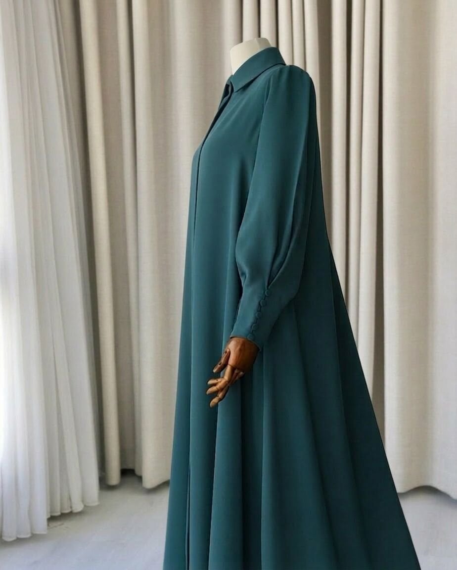 MİHRİ FERACE (Petrol yeşili )